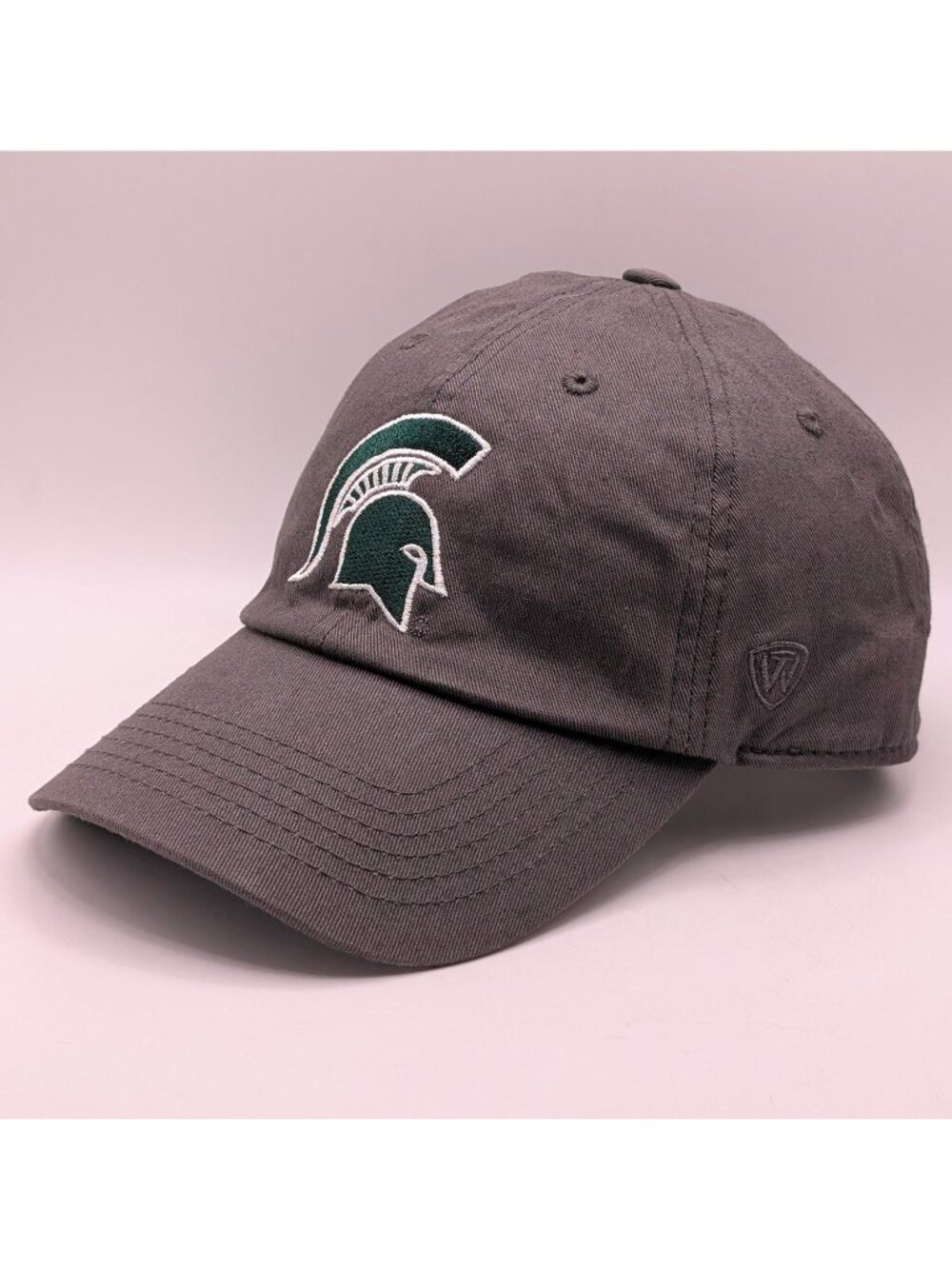 Michigan State Spartans Top Of The World Adjustable Gray Strap Back Hat Unisex